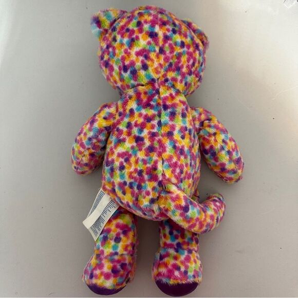Build a Bear Rainbow Confetti Cat Plush Stuffed Toy 18" BAB - Picture 2 of 4